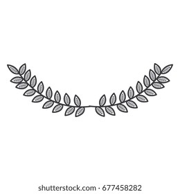 wreath leafs crown icon
