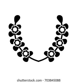 wreath leafs crown icon