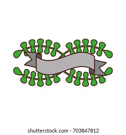 wreath leafs crown icon