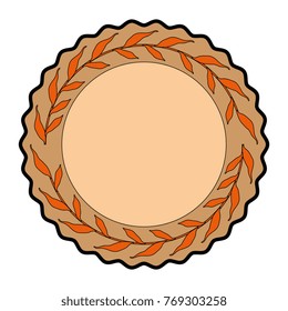wreath leafs crown icon