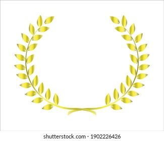Wreath leafs crown icon vector illustration design,  award icon