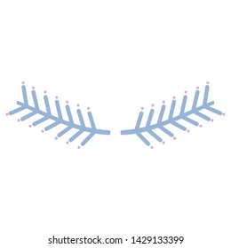 wreath leafs frame boho style