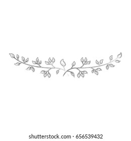 wreath with leafs icon