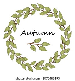 A wreath of leaves