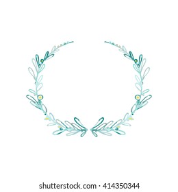 a wreath of leaves