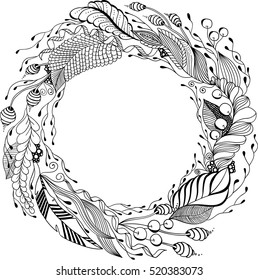 wreath of leaves