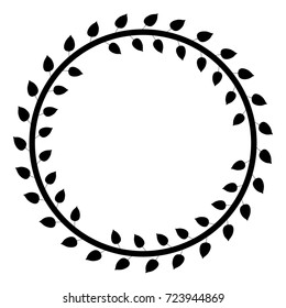 a wreath of leaves