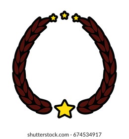 wreath of leaves icon