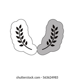 Wreath leaves ornament