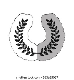 Wreath leaves ornament