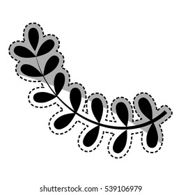 Wreath leaves ornament icon icon vector illustration graphic design