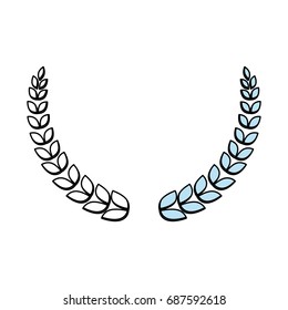 Wreath leaves symbol