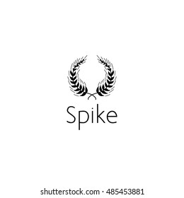wreath logo graphic design concept. Editable wreath element, can be used as logotype, icon, template in web and print 