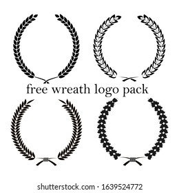 wreath logo pack free for commercial use