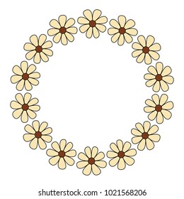 wreath nature flower decoration frame