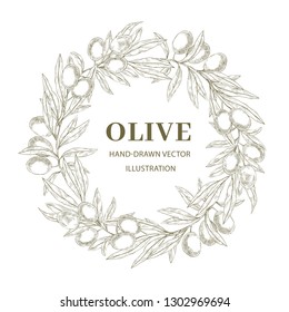 Wreath with olive branches