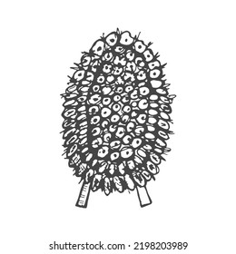 wreath on the grave vector sketch hand drawing illustration
