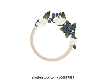 a wreath on a white background