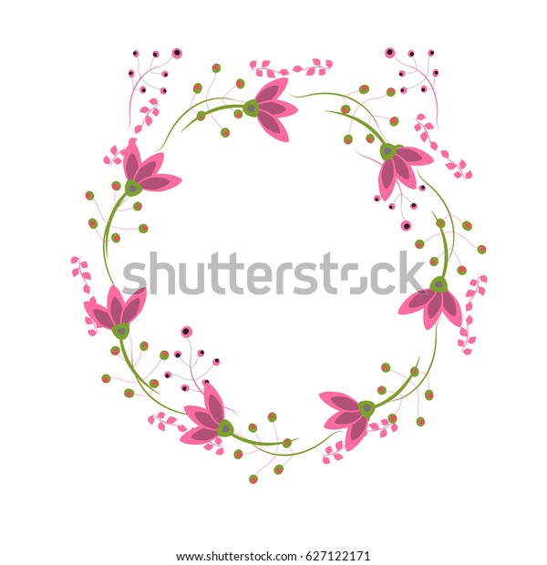 Wreath Perfect Invitations Greeting Cards Quotes Stock Vector