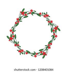 Wreath of red berries