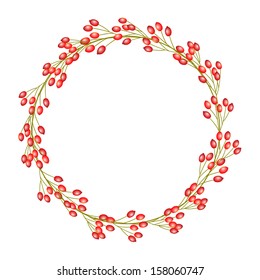 Wreath of rose hip