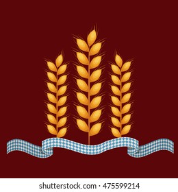 wreath spikes nature isolated icon vector illustration design
