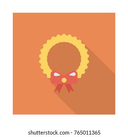 wreath square flat
