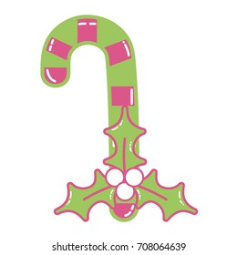 wreath and sweet walking stick decoration