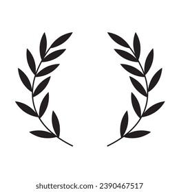 Wreath vector black vector illustration