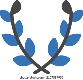 wreath vector glyph color icon