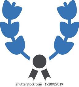 icono de color de glifo vectorial de wreath