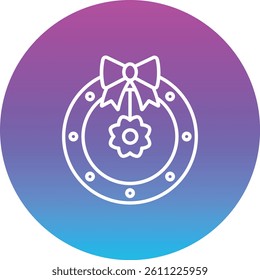 Wreath vector icon. Can be used for printing, mobile and web applications.