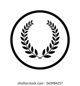 Wreath Vector Icon in a Circle