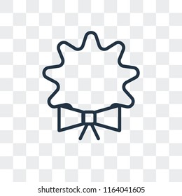 Wreath vector icon isolated on transparent background, Wreath logo concept