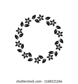 wreath vector icon in trendy flat design 