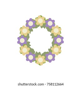 wreath. vector illustration