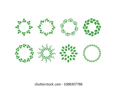Wreath Vector Illustrations For Wedding Cart Or Logo Design