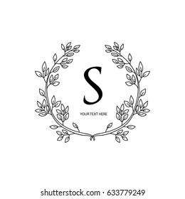 Wreath vector for logo and banner