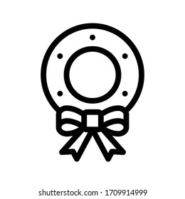 icono de línea delgada del vector de la corona 