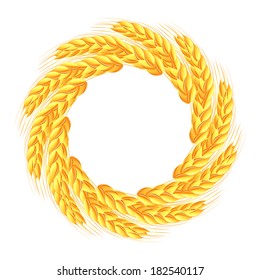 Wreath of wheat ears