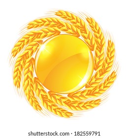 Wreath of wheat ears