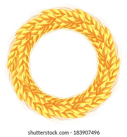 Wreath of wheat ears