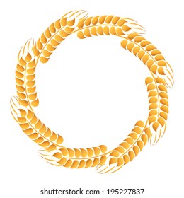 Wreath of wheat ears