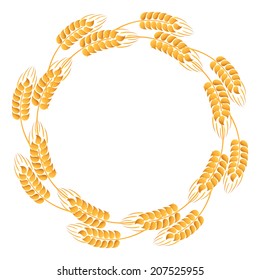 Wreath of wheat ears