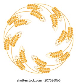 Wreath of wheat ears