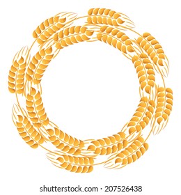 Wreath of wheat ears