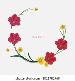 Wreath of wild flowers