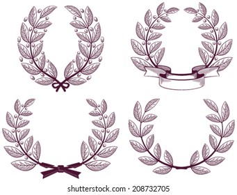 Wreath of the winner. Illustration in vector format