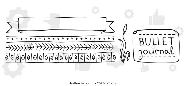 wreaths and branches with leaves. Hand drawing laurel wreaths and branches collection. Laurels wreaths, swirls, twigs and flower ornaments. Herbs, flowers and plants elements. Design elements.