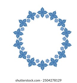Coronas Clipart, Elementos de diseño, corona digital, abstracto, azul sobre fondo blanco Clipart de Boda, Descarga de Vector